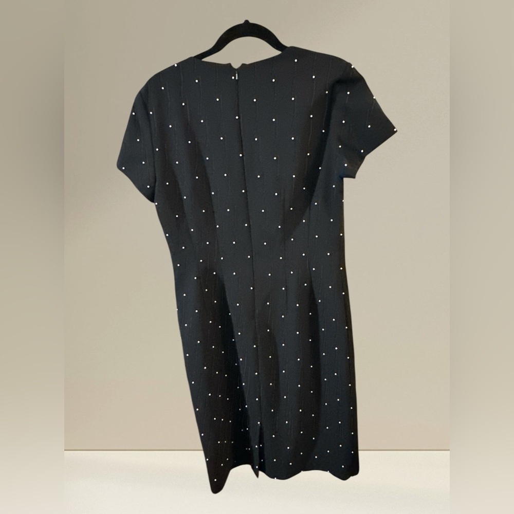 Liz Claiborne Petite Black Beaded Sheath Dress NWT Size 10P - Picture 10 of 11